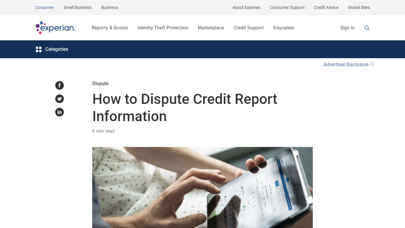 How to Dispute Credit Report Information - Experian